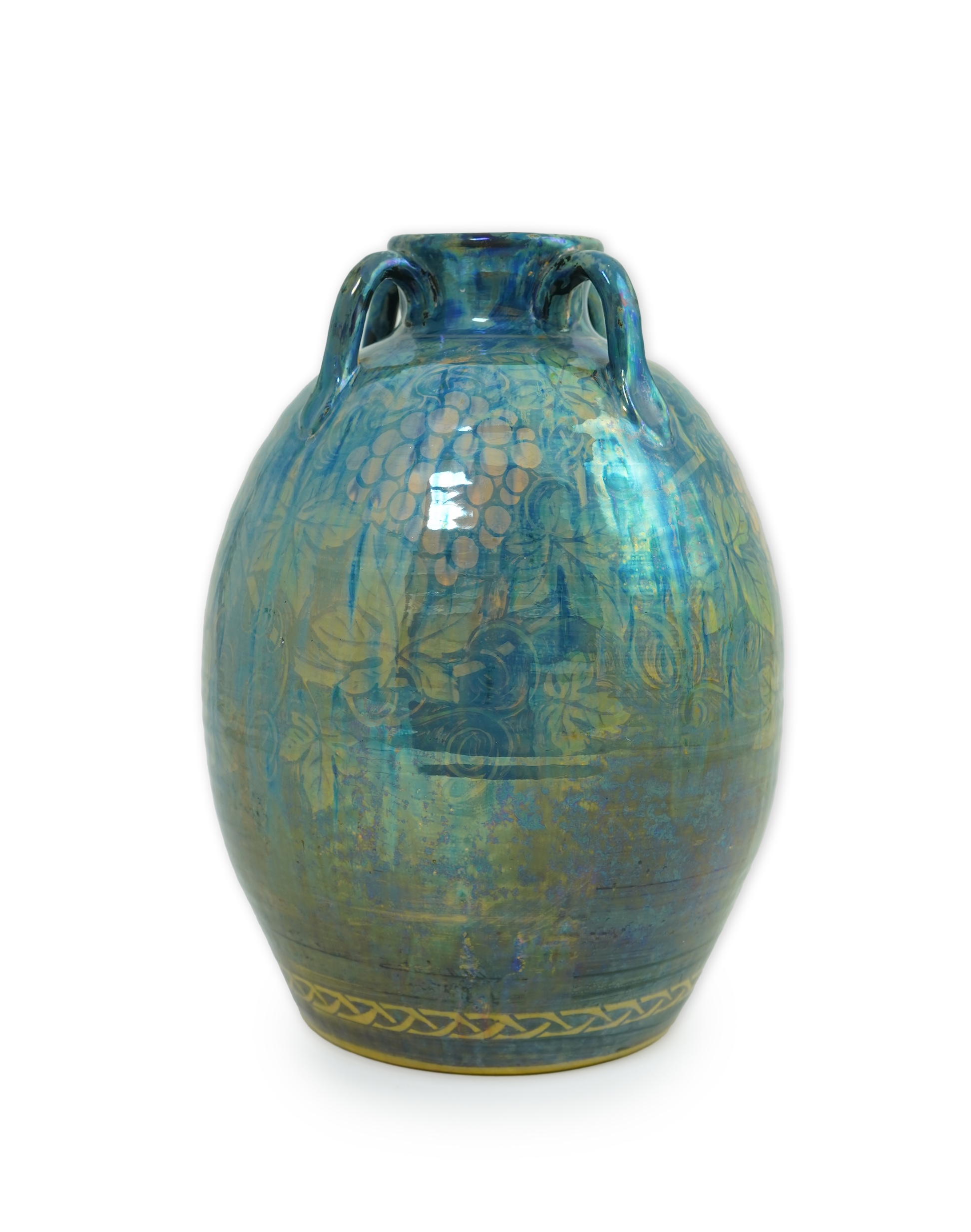 William S. Mycock (1872-1959) for Pilkington's Royal Lancastrian: A large lustre vase